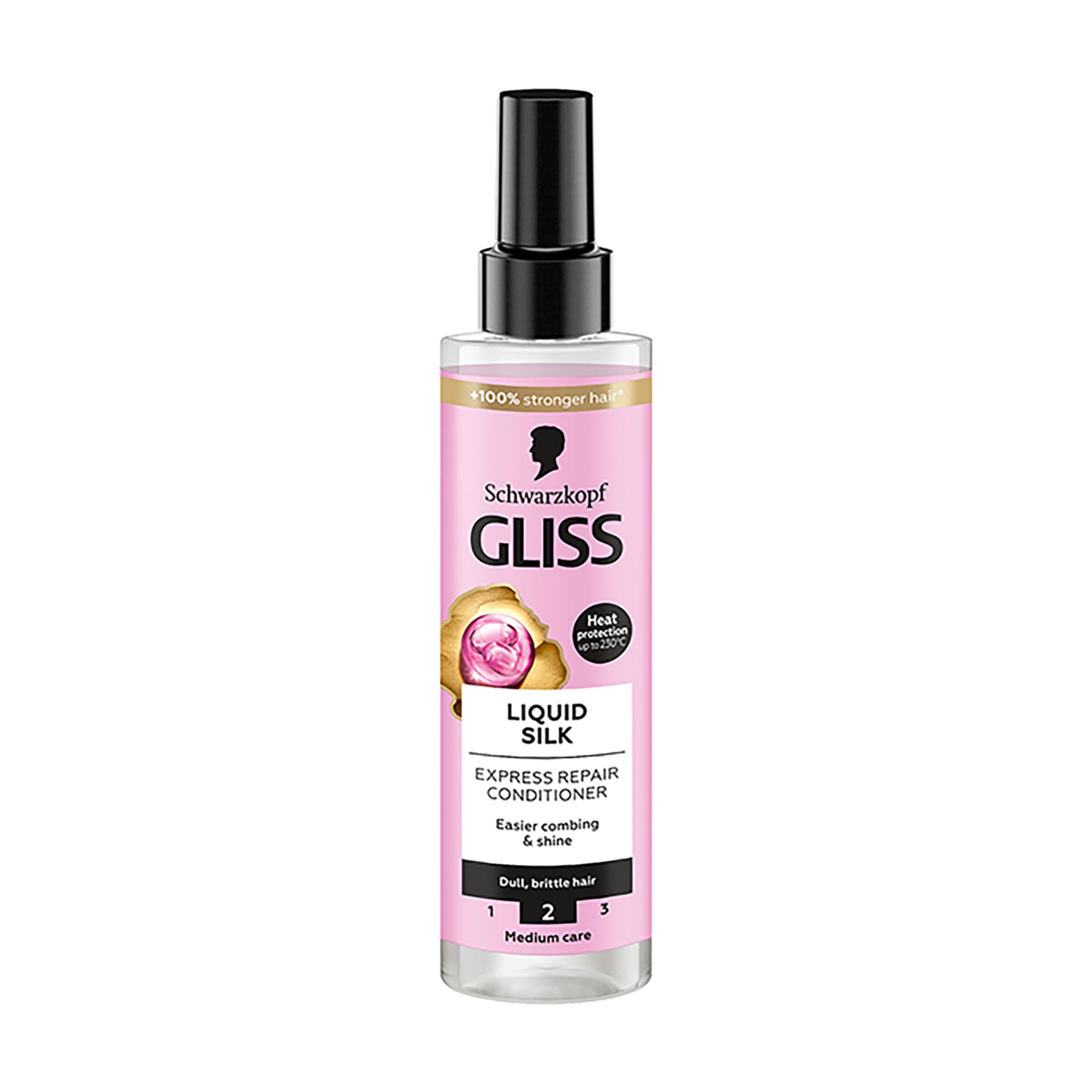Експрес-кондиціонер Gliss Liquid Silk Рідкий шовк, з комплексом рідких кератинів, для ламкого, позбавленого блиску волосся, 200 мл